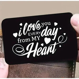 Thin Metal Inspirational Wallet Card